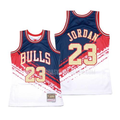 maillot basket homme de chicago bulls michael jordan 23 blanc hardwood classics 1997-98