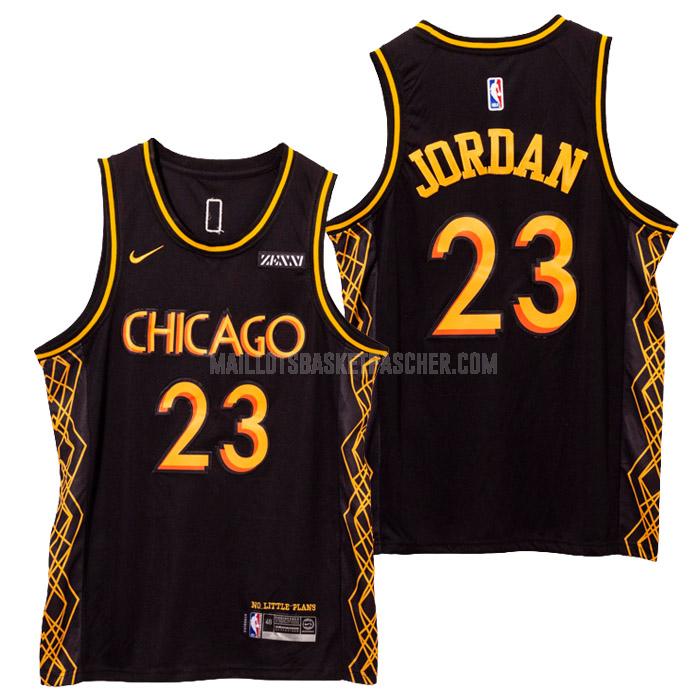 maillot basket homme de chicago bulls michael jordan 23 noir city edition 2021