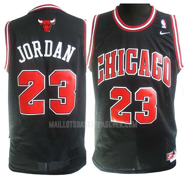 maillot basket homme de chicago bulls michael jordan 23 noir cousu