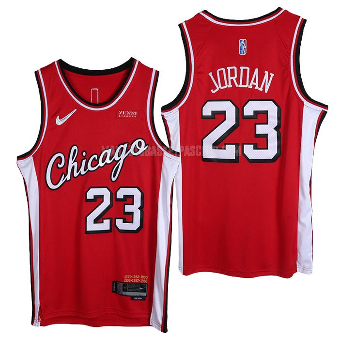 maillot basket homme de chicago bulls michael jordan 23 rouge 75e anniversaire
