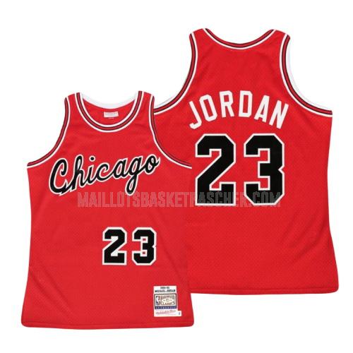 maillot basket homme de chicago bulls michael jordan 23 rouge hardwood classics