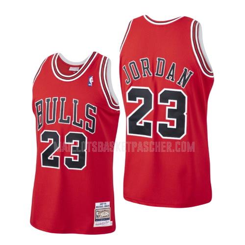 maillot basket homme de chicago bulls michael jordan 23 rouge hardwood classics 1997-98