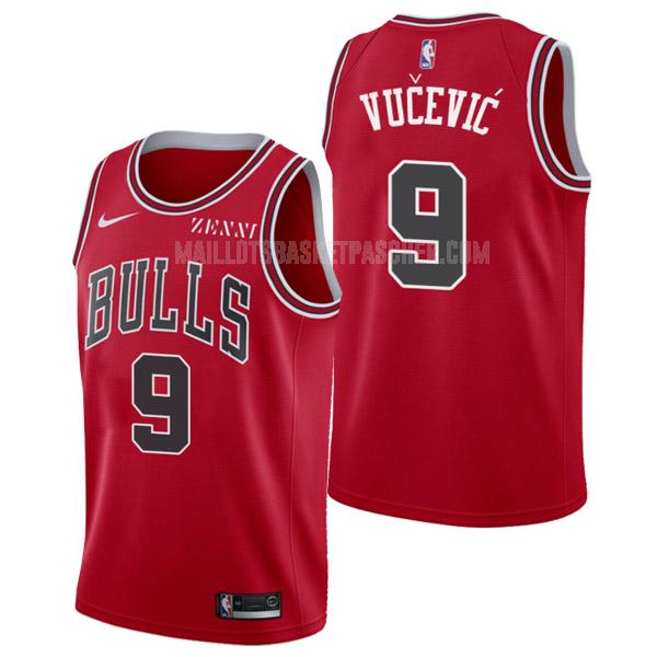 maillot basket homme de chicago bulls nikola vucevic 9 rouge icon edition