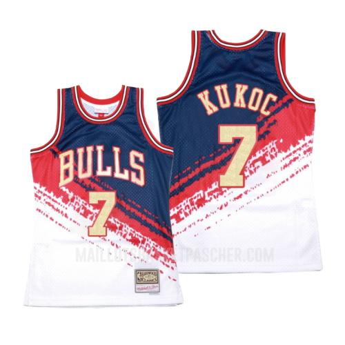 maillot basket homme de chicago bulls toni kukoc 7 blanc hardwood classics 1997-98
