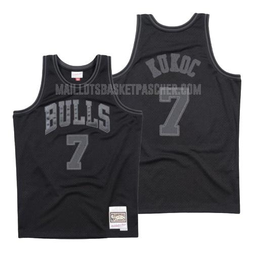 maillot basket homme de chicago bulls toni kukoc 7 noir hardwood classics