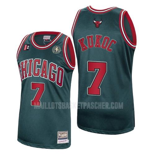 maillot basket homme de chicago bulls toni kukoc 7 vert hardwood classics 2008-2009