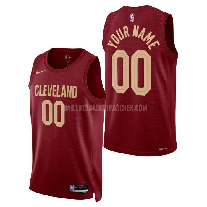 maillot basket homme de cleveland cavaliers custom rouge icon edition 2023