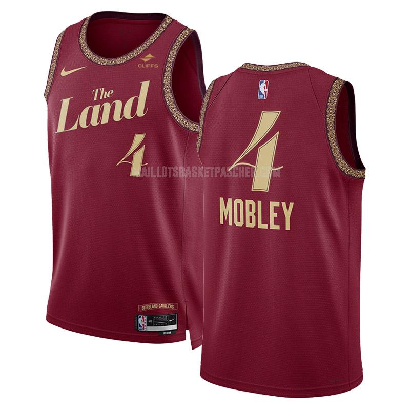 maillot basket homme de cleveland cavaliers evan mobley 4 noir city edition 2023-24