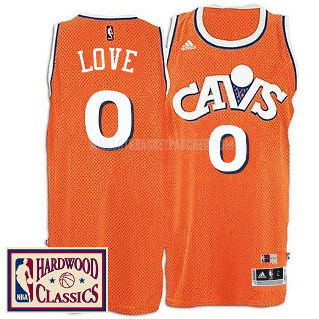 maillot basket homme de cleveland cavaliers kevin love 0 orange hardwood classics