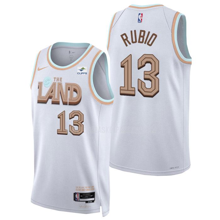 maillot basket homme de cleveland cavaliers ricky rubio 13 blanc city edition 2022-23