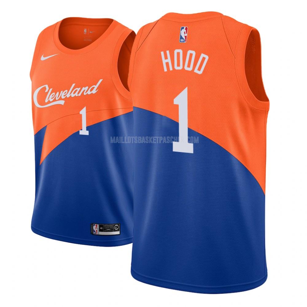 maillot basket homme de cleveland cavaliers rodney hood 1 bleu city edition