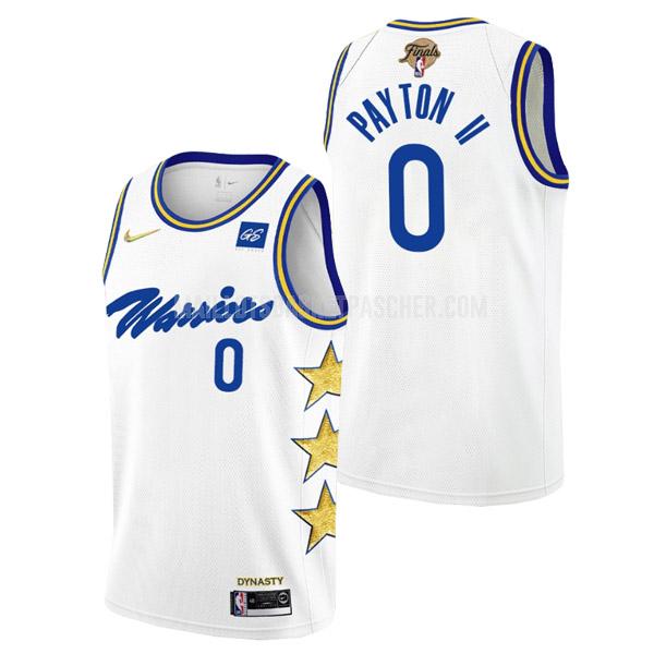 maillot basket homme de golden state warriors gary payton ii 0 blanc championship earned edition 2022
