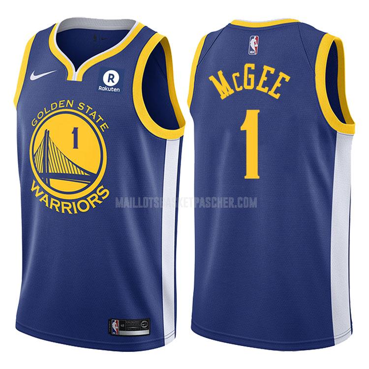 maillot basket homme de golden state warriors javale mcgee 1 bleu icon 2017-18