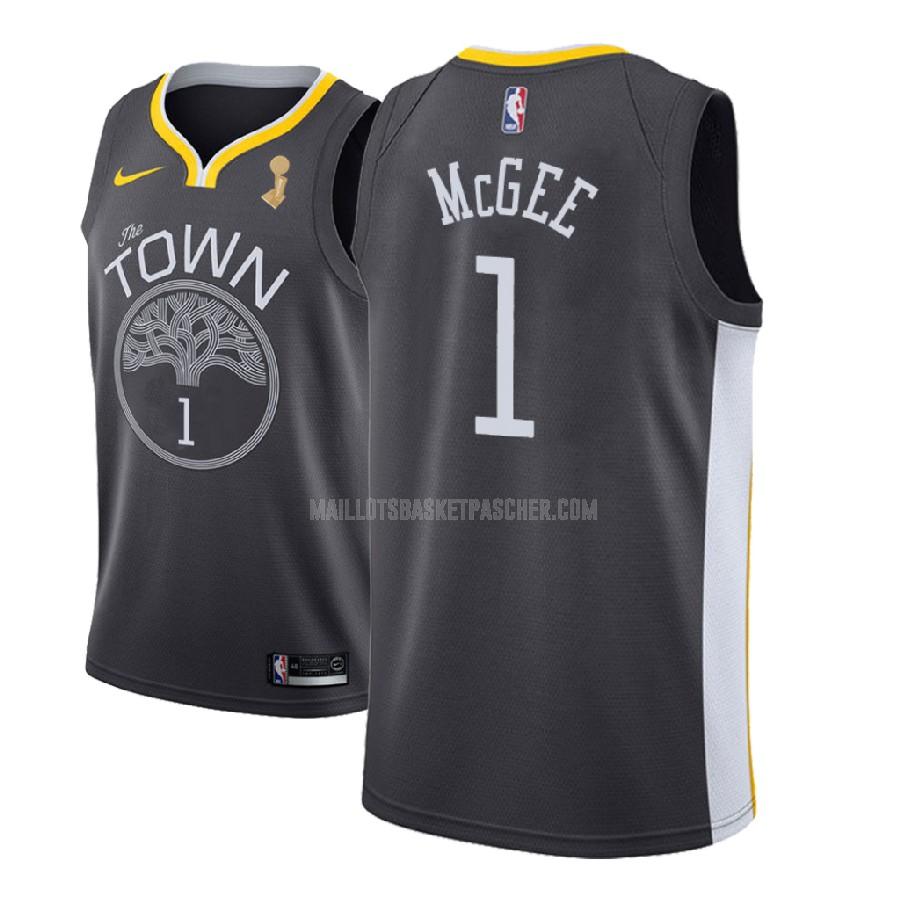 maillot basket homme de golden state warriors javale mcgee 1 gris champions statement 2018
