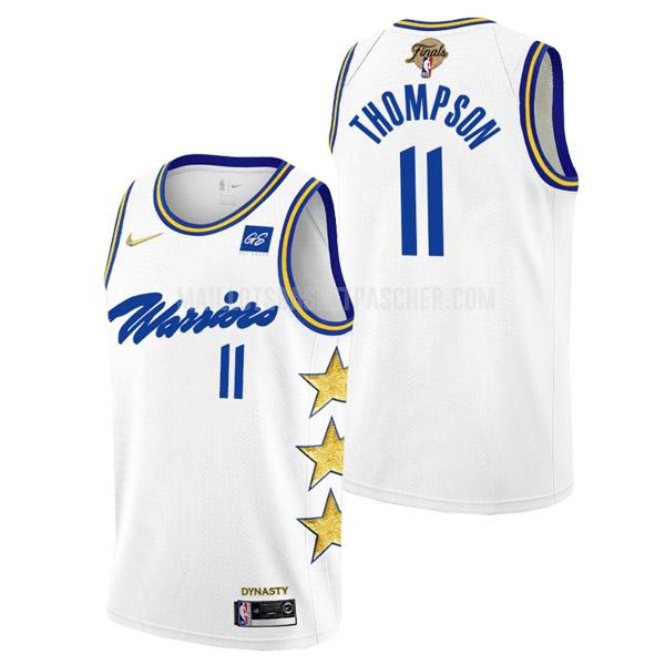 maillot basket homme de golden state warriors klay thompson 11 blanc championship earned edition 2022