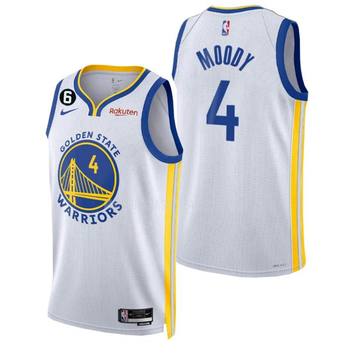 maillot basket homme de golden state warriors moses moody 4 blanc association edition 2022-23