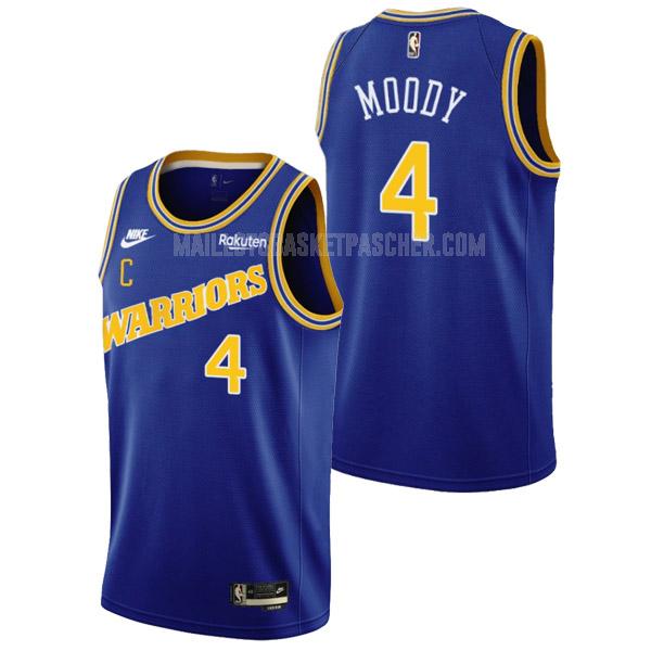 maillot basket homme de golden state warriors moses moody 4 bleu classic edition 2022-23
