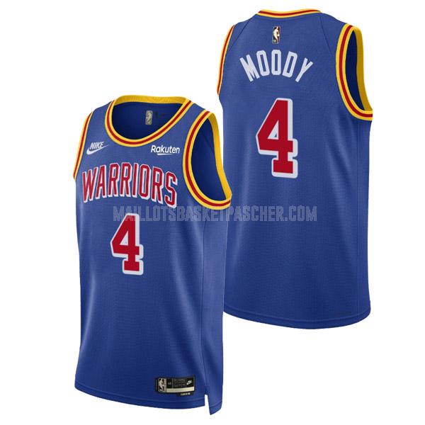 maillot basket homme de golden state warriors moses moody 4 bleu classic edition 75th anniversary