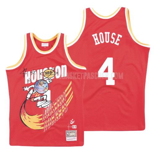 maillot basket homme de houston rockets danuel house 4 rouge hardwood classics