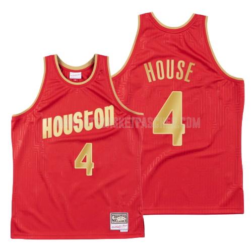 maillot basket homme de houston rockets danuel house 4 rouge throwback 2020