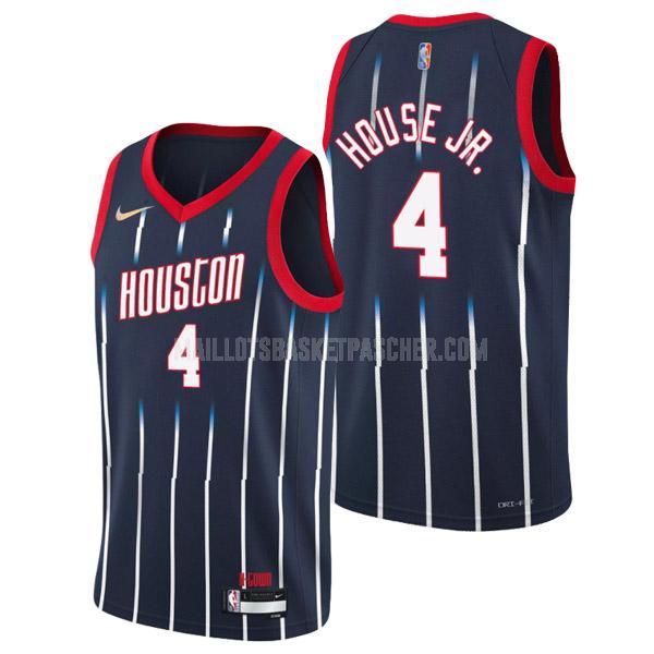 maillot basket homme de houston rockets danuel house jr 4 bleu marine 75 anniversaire city edition 2021-22