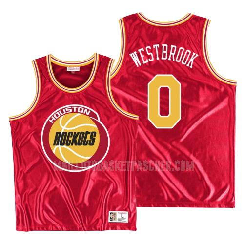 maillot basket homme de houston rockets russell westbrook 0 rouge Éblouir