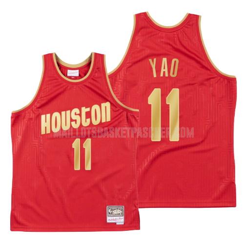 maillot basket homme de houston rockets yao ming 11 rouge throwback 2020