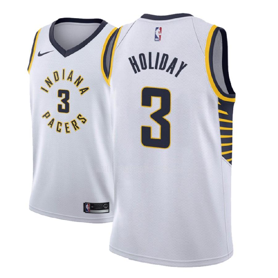 maillot basket homme de indiana pacers aaron holiday 3 blanc association 2018 nba draft
