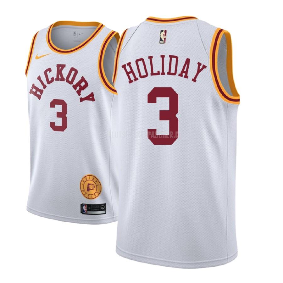 maillot basket homme de indiana pacers aaron holiday 3 blanc classique edition 2018 nba draft
