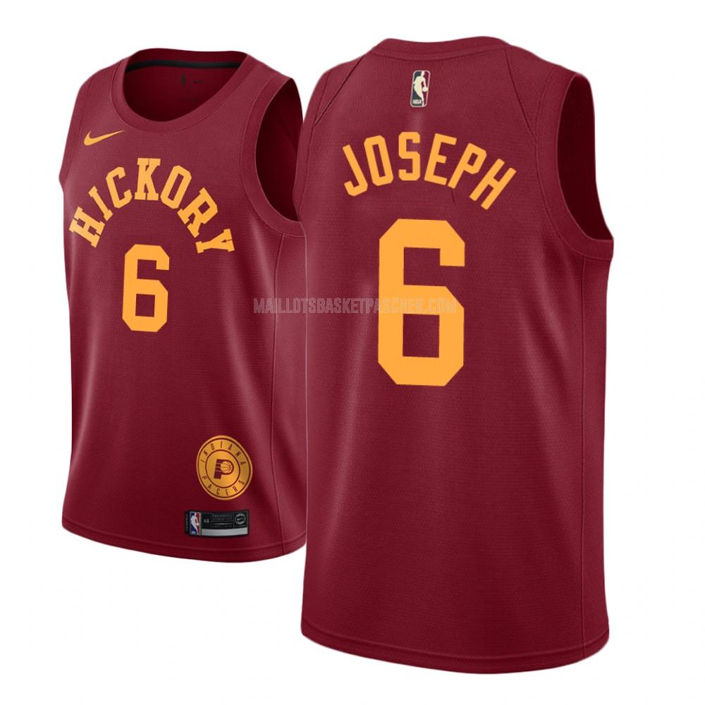 maillot basket homme de indiana pacers cory joseph 6 rouge hardwood classic