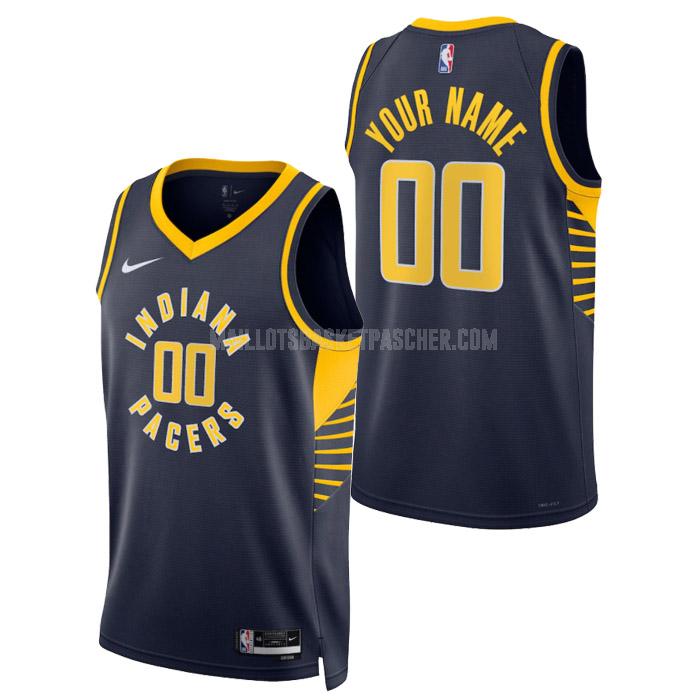 maillot basket homme de indiana pacers custom bleu marine icon edition 2023