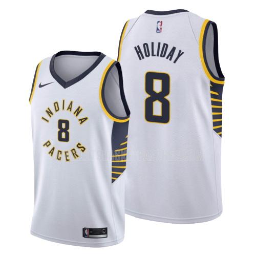 maillot basket homme de indiana pacers justin holiday 8 blanc association