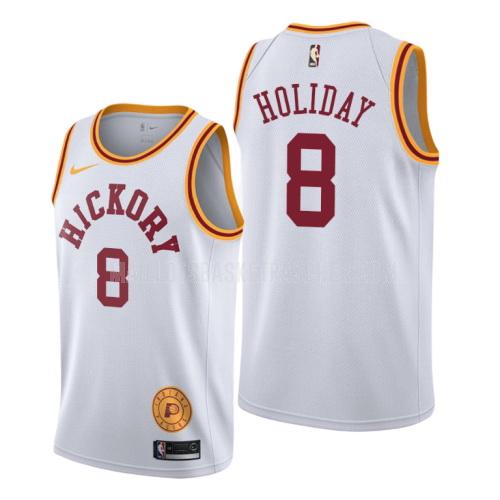 maillot basket homme de indiana pacers justin holiday 8 blanc classique edition 2019-20