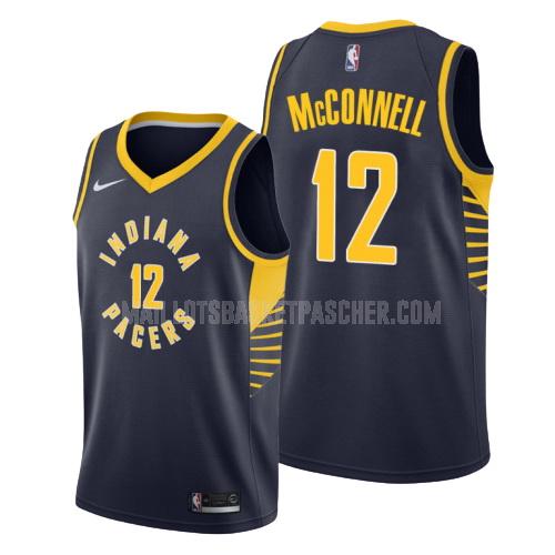 maillot basket homme de indiana pacers tj mcconnell 9 bleu marin icon