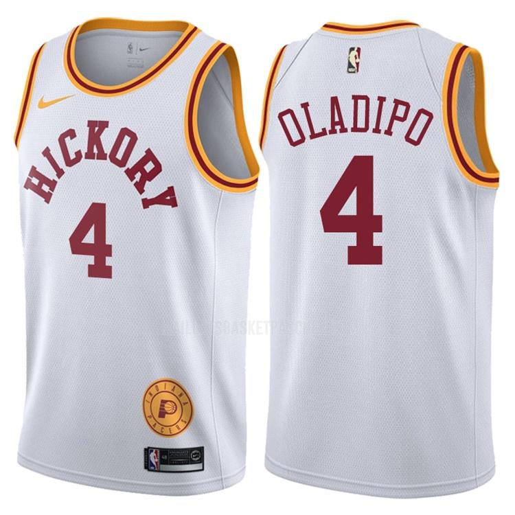 maillot basket homme de indiana pacers victor oladipo 4 blanc hardwood classic 2017-18