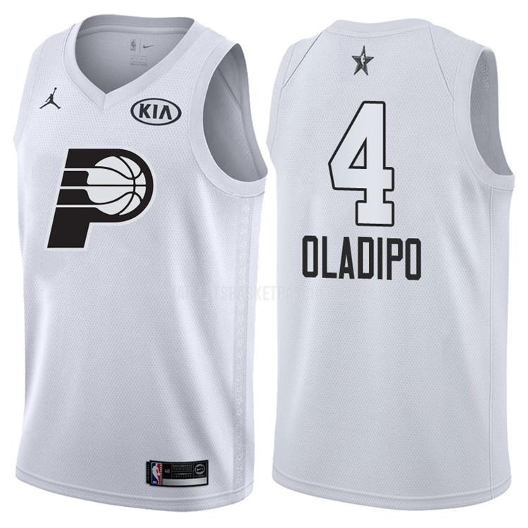 maillot basket homme de indiana pacers victor oladipo 4 blanc nba all-star 2018