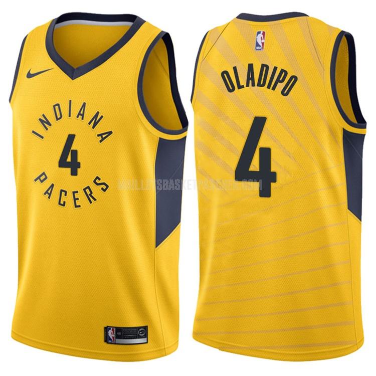 maillot basket homme de indiana pacers victor oladipo 4 jaune statement