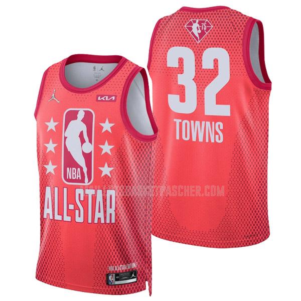maillot basket homme de karl anthony towns 32 rouge nba all-star 2022
