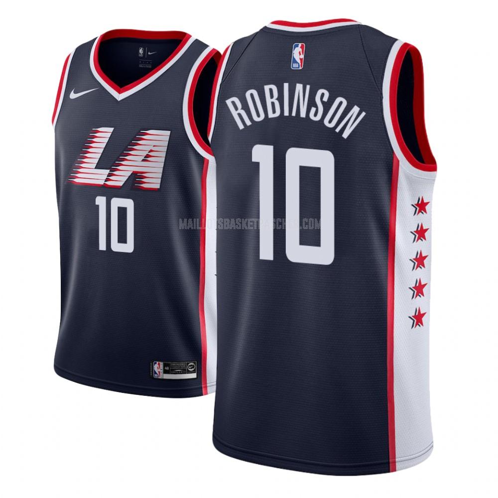 maillot basket homme de los angeles clippers jerome robinson 10 bleu marin city edition