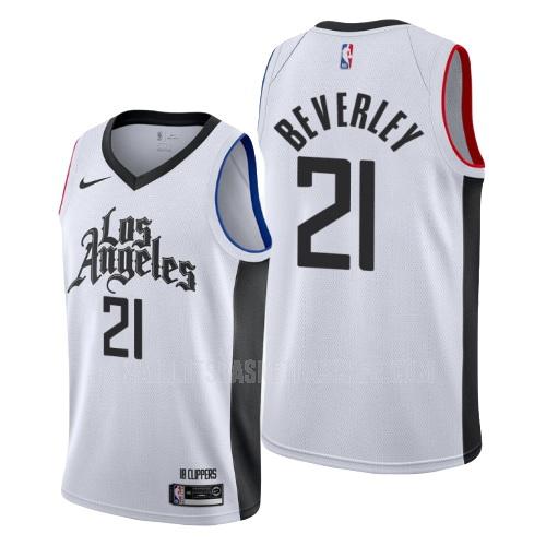 maillot basket homme de los angeles clippers patrick beverley 21 blanc city edition 2019-20