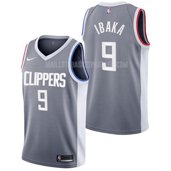 maillot basket homme de los angeles clippers serge ibaka 9 gris earned edition 2022