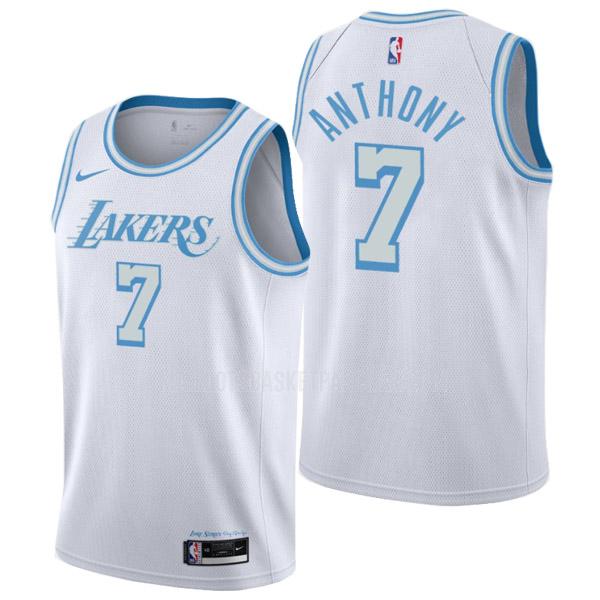 maillot basket homme de los angeles lakers carmelo anthony 7 blanc city edition