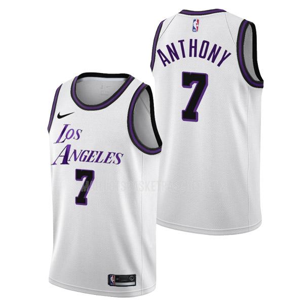 maillot basket homme de los angeles lakers carmelo anthony 7 blanc city edition 2022-23