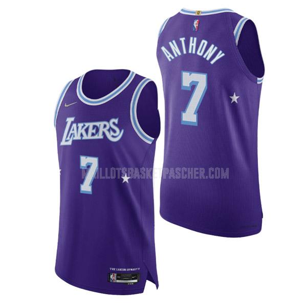 maillot basket homme de los angeles lakers carmelo anthony 7 violet 75th anniversary 2021-22