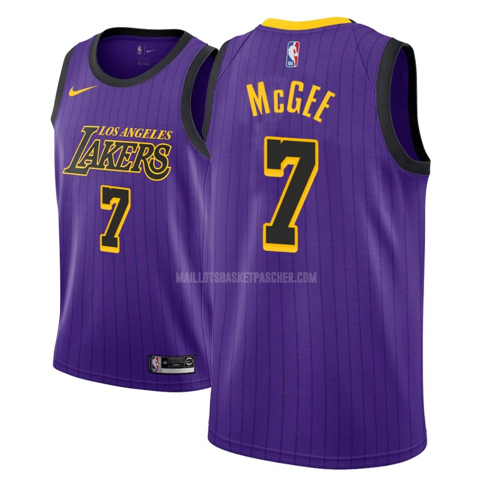 maillot basket homme de los angeles lakers javale mcgee 7 violet city edition