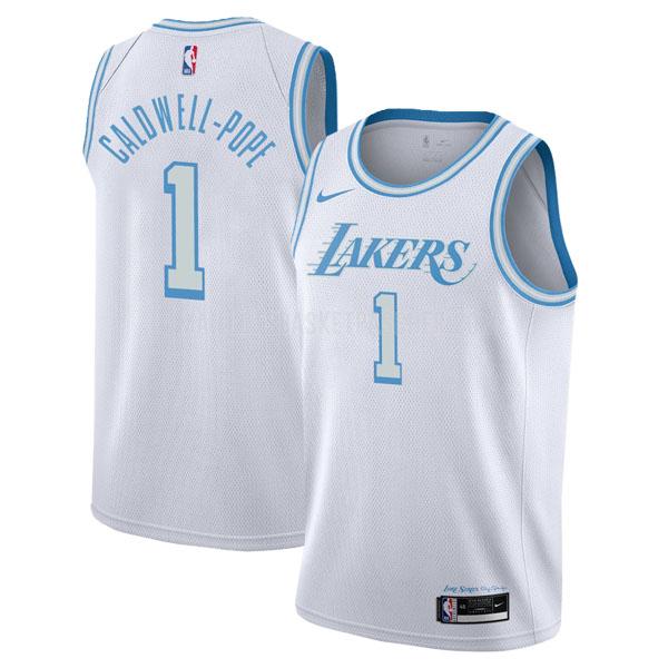 maillot basket homme de los angeles lakers kentavious caldwell-pope 1 blanc city edition 2020-21