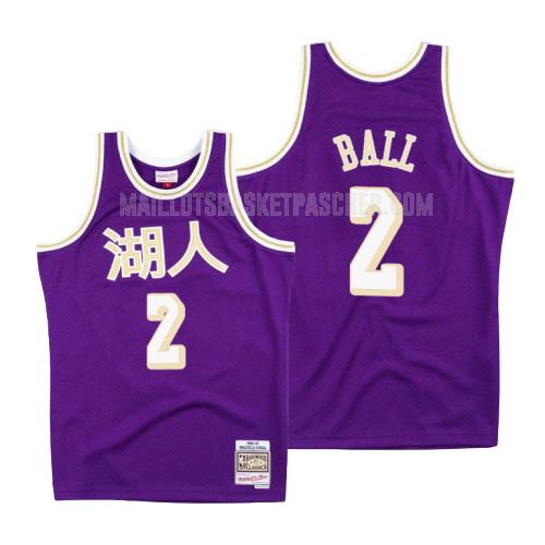 maillot basket homme de los angeles lakers lonzo ball 2 violet capodanno cinese