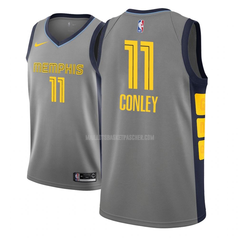 maillot basket homme de memphis grizzlies mike conley 11 gris city edition