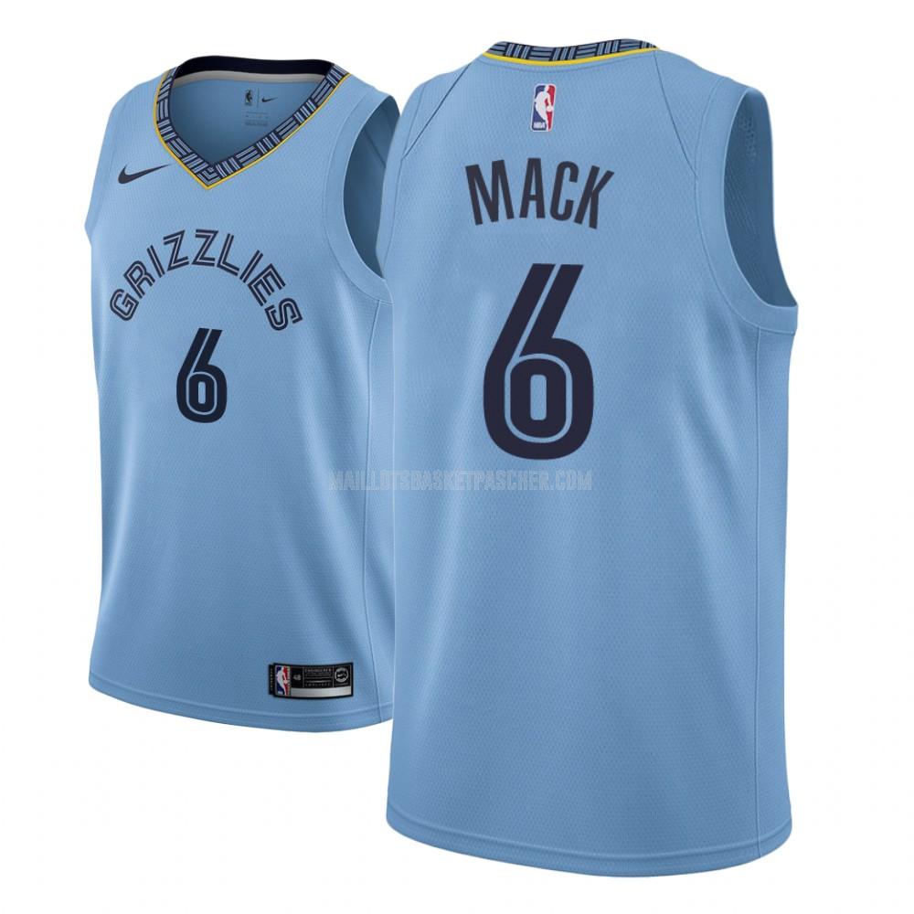 maillot basket homme de memphis grizzlies shelvin mack 6 bleu statement