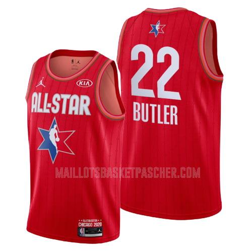 maillot basket homme de miami heat jimmy butler 22 rouge nba all-star 2020
